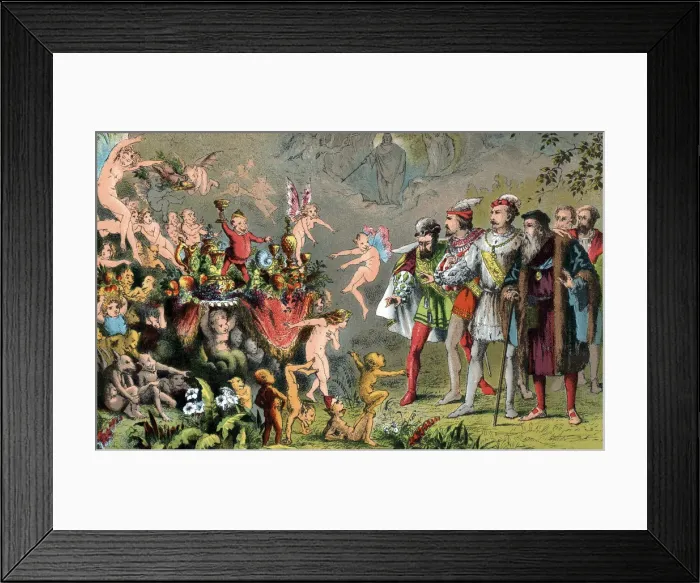 Framed Print : Scene from Shakespeares The Tempest, 1856-1858. Artist: Robert Dudley Framed Print : Scene from Shakespeares The Tempest, 1856-1858. Artist: Robert Dudley