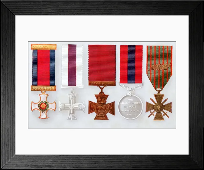 Framed Print : Military decorations
