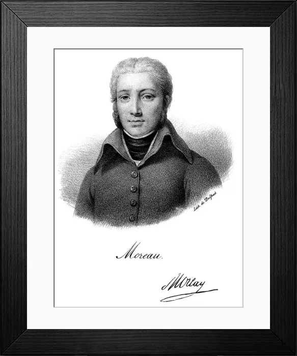 Framed Print : Jean Victor Moreau, French Revolutionary soldier. Artist: Delpech Framed Print : Jean Victor Moreau, French Revolutionary soldier. Artist: Delpech