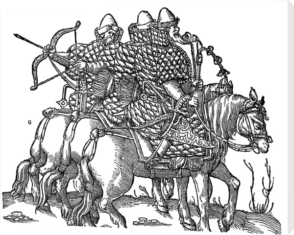 Mounted Muscovite warriors, 1556