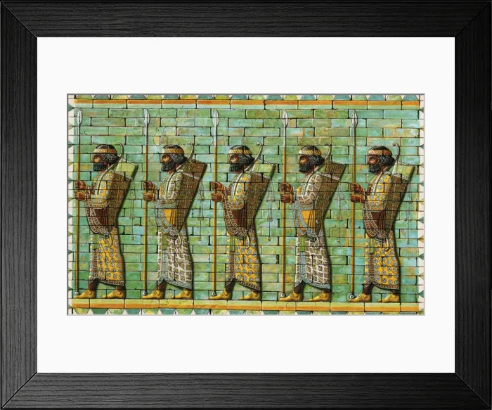 Framed Print : Bodyguard of Persian Kings, 6th-5th century BC Framed Print : Bodyguard of Persian Kings, 6th-5th century BC