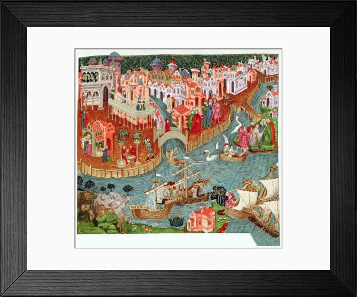 Framed Print : Marco Polo, Venetian merchant and explorer, 14th century Framed Print : Marco Polo, Venetian merchant and explorer, 14th century