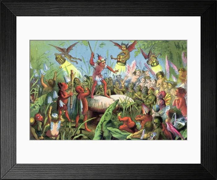 Framed Print : Scene from Shakespeares A Midsummer Nights Dream, c1858 Framed Print : Scene from Shakespeares A Midsummer Nights Dream, c1858