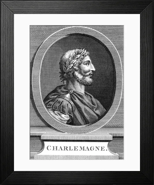 Framed Print : Charlemagne, king of the Franks Framed Print : Charlemagne, king of the Franks