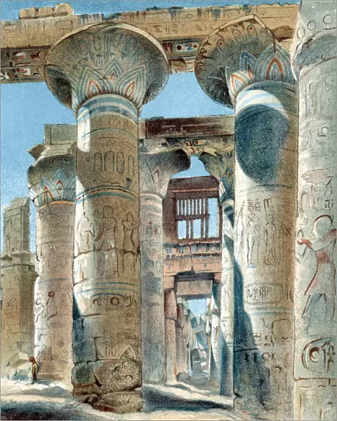 Hypostyle hall, temple of Amon-Re, Karnak, Ancient Egypt, 14th-13th century BC (1892)