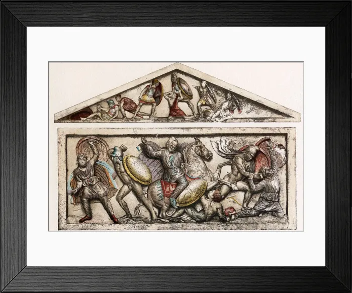 Framed Print : Sarcophagus, 4th century BC Framed Print : Sarcophagus, 4th century BC