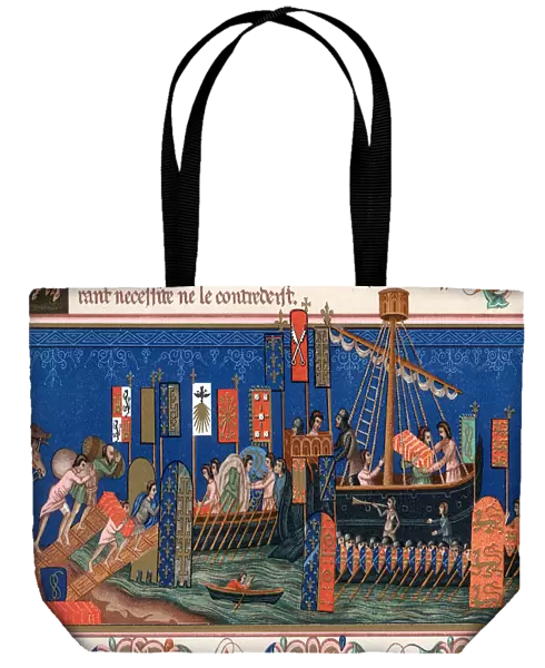Crusaders embarking for the Holy Land, 15th century