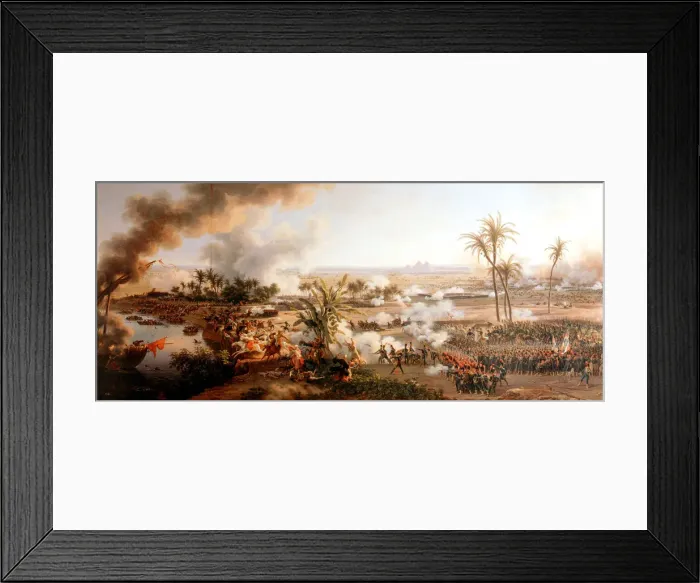 Framed Print : Battle of the Pyramids, Egypt, 21 July 1798. Artist: Louis Francois Lejeune