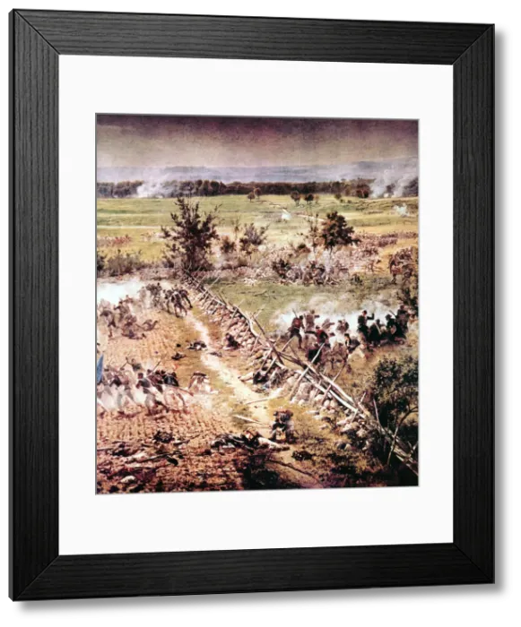 Framed Print : Battle of Gettysburg, American Civil War, 1-3 July 1863 Framed Print : Battle of Gettysburg, American Civil War, 1-3 July 1863