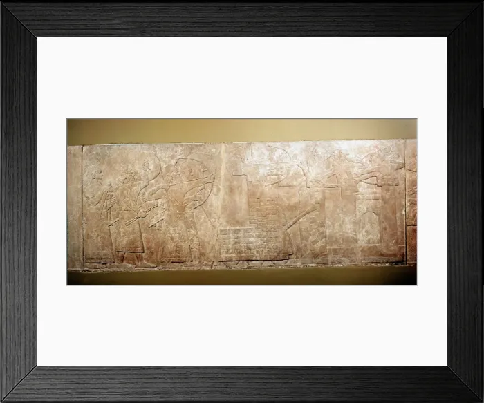 Framed Print : Ashurnasirpal II, King of Assyria, c9th century BC Framed Print : Ashurnasirpal II, King of Assyria, c9th century BC