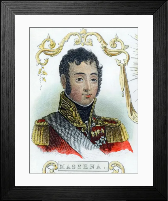 Framed Print : Andre Massena, French soldier, c1830 Framed Print : Andre Massena, French soldier, c1830