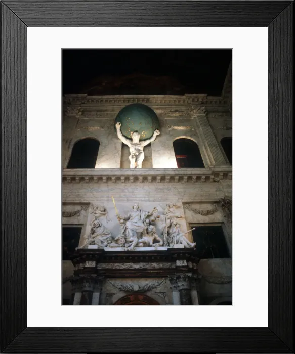 Framed Print : Atlas holding the universe on his shoulders Framed Print : Atlas holding the universe on his shoulders