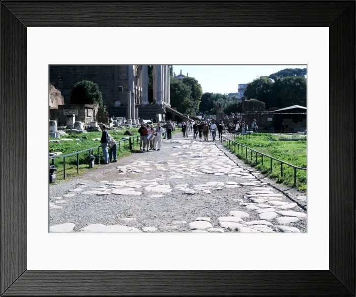 Framed Print : Paved Roman street Framed Print : Paved Roman street
