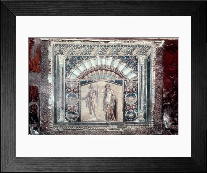 Framed Print : House of Neptune and Amphitrite mosaic, Roman, Herculaneum, c69 Framed Print : House of Neptune and Amphitrite mosaic, Roman, Herculaneum, c69