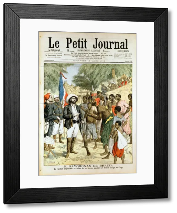 Framed Print : Pierre-Paul-Francois-Camille Savorgnan de Brazza, French explorer and founder of Brazzaville, 1905 Framed Print : Pierre-Paul-Francois-Camille Savorgnan de Brazza, French explorer and founder of Brazzaville, 1905