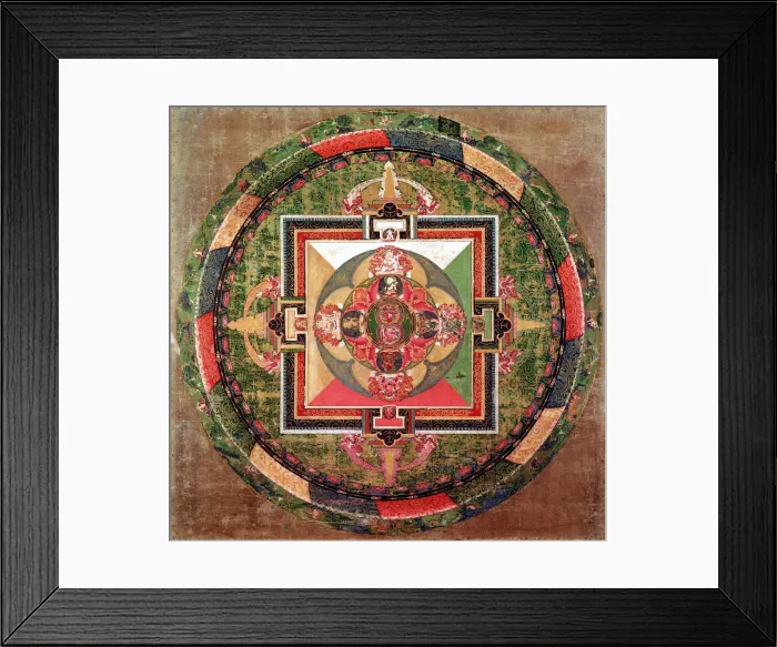 Framed Print : Tibetan Buddhist mandala Framed Print : Tibetan Buddhist mandala