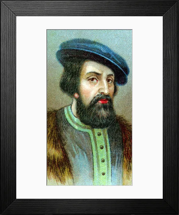 Framed Print : Hernan Cortes (1485-1547), Spanish conquistador who conquered Mexico Framed Print : Hernan Cortes (1485-1547), Spanish conquistador who conquered Mexico