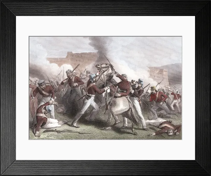 Framed Print : Death of Brigadier Adrian Hope, Indian Mutiny, 15 April 1858 Framed Print : Death of Brigadier Adrian Hope, Indian Mutiny, 15 April 1858