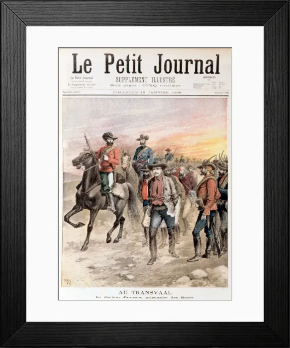 Framed Print : Leander Starr Jameson taken prisoner after the failure of the Jameson Raid, South Africa, 1896 Framed Print : Leander Starr Jameson taken prisoner after the failure of the Jameson Raid, South Africa, 1896
