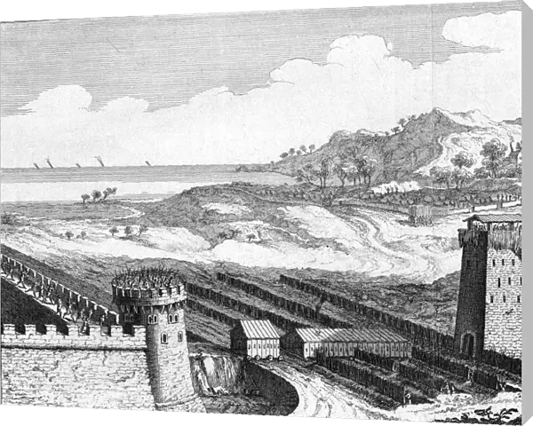 Julius Caesars siege of Marseilles, 49 BC (18th century)