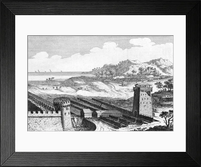 Framed Print : Julius Caesars siege of Marseilles, 49 BC (18th century) Framed Print : Julius Caesars siege of Marseilles, 49 BC (18th century)