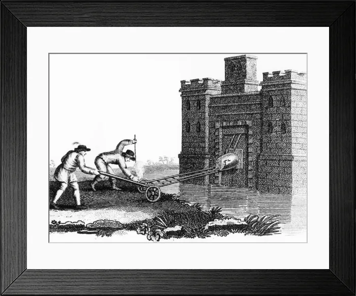 Framed Print : Siege warfare, c1800 Framed Print : Siege warfare, c1800