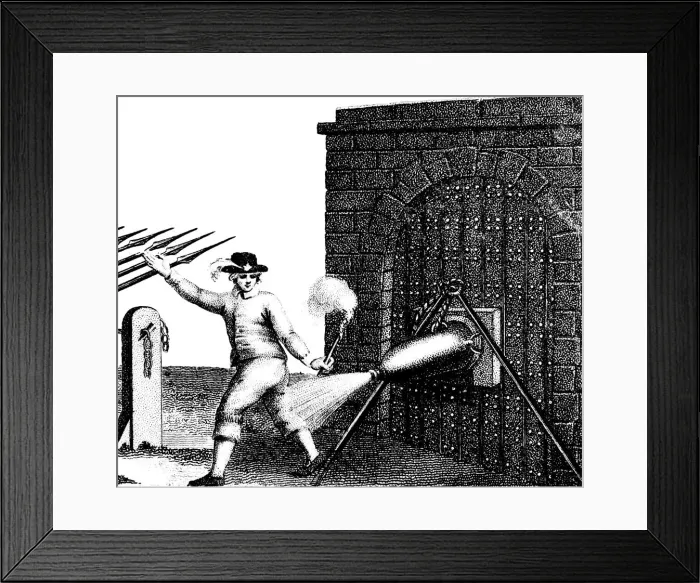 Framed Print : Siege warfare, c1800 Framed Print : Siege warfare, c1800
