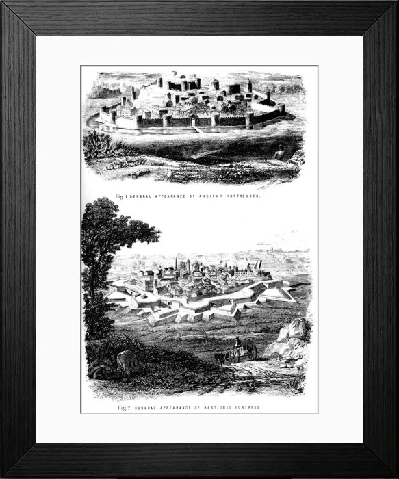 Framed Print : Fortifications, c1880 Framed Print : Fortifications, c1880