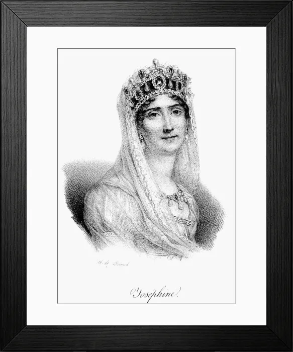 Framed Print : Josephine, Empress of France, c1830. Artist: Delpech Framed Print : Josephine, Empress of France, c1830. Artist: Delpech