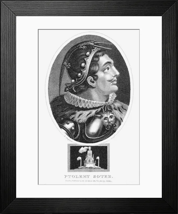 Framed Print : Ptolemy I, Soter, King of Egypt, 1803. Artist: John Chapman Framed Print : Ptolemy I, Soter, King of Egypt, 1803. Artist: John Chapman