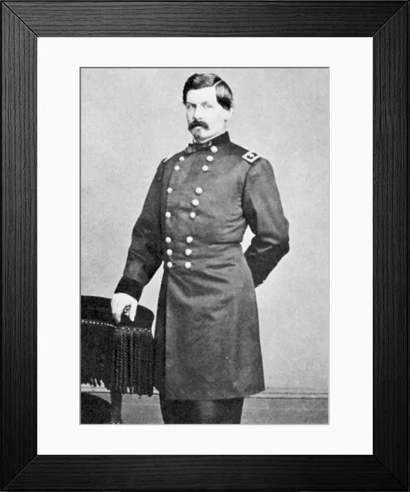 Framed Print : George Brinton McClellan, American soldier, 1861 Framed Print : George Brinton McClellan, American soldier, 1861