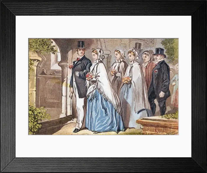 Framed Print : The Wedding Day, c1885 Framed Print : The Wedding Day, c1885