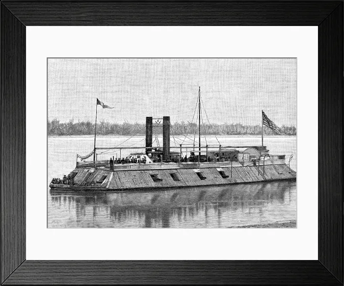 Framed Print : St Louis, Union gunboat, American Civil War, 1861-1865 Framed Print : St Louis, Union gunboat, American Civil War, 1861-1865