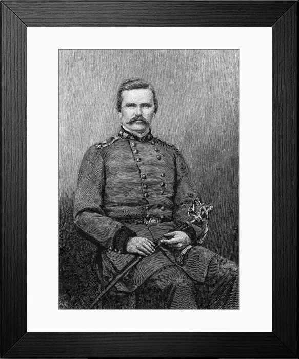 Framed Print : Simon Bolivar Buckner, American soldier Framed Print : Simon Bolivar Buckner, American soldier