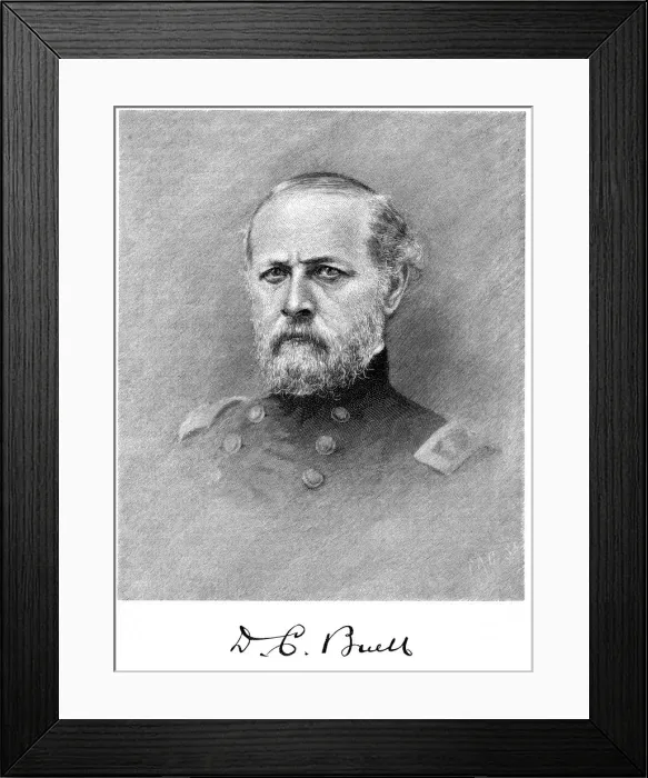 Framed Print : Don Carlos Buell, American soldier Framed Print : Don Carlos Buell, American soldier