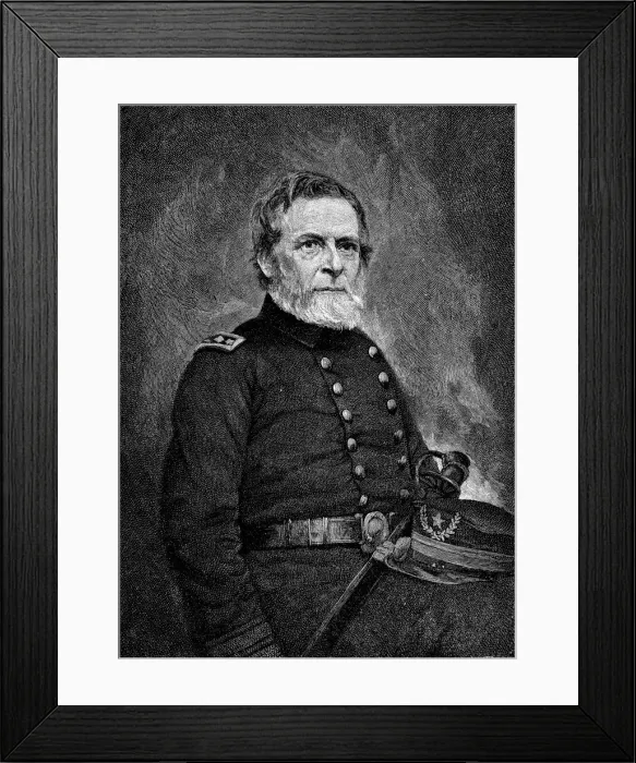 Framed Print : Andrew Hull Foote, American naval officer, late 19th century Framed Print : Andrew Hull Foote, American naval officer, late 19th century