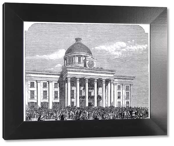 Inauguration of Jefferson Davis, President of the Confederacy, Montgomery, Alabama, 1861