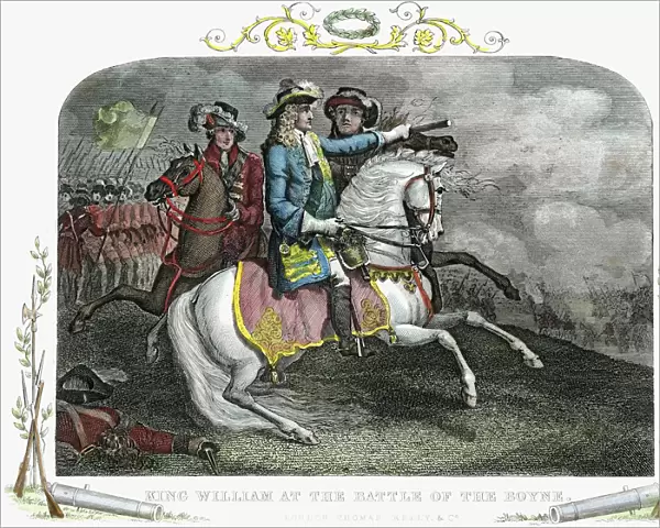 William III, King of Great Britain and Ireland, at the Battle of the Boyne, 1690