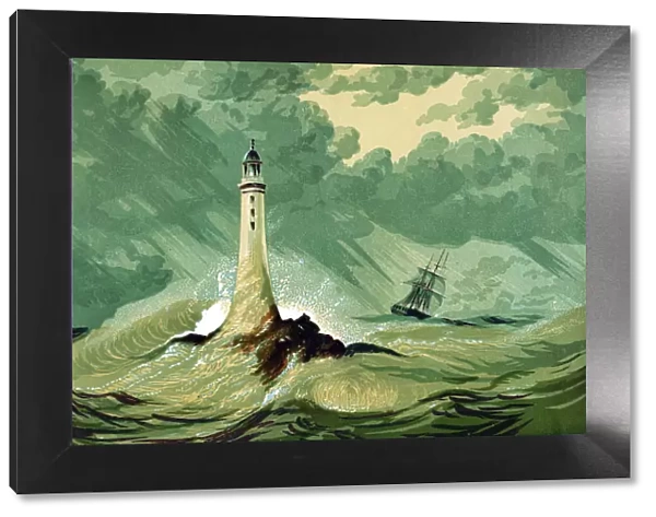 Eddystone Lighthouse, c1850