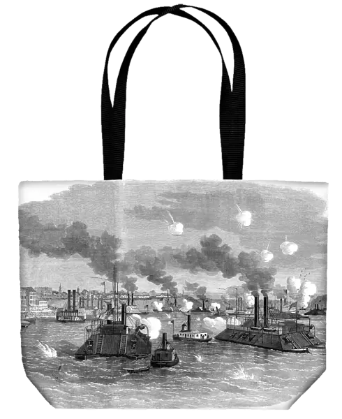 Naval battle on the Mississippi, Memphis, Tennessee, American Civil War, July 1862