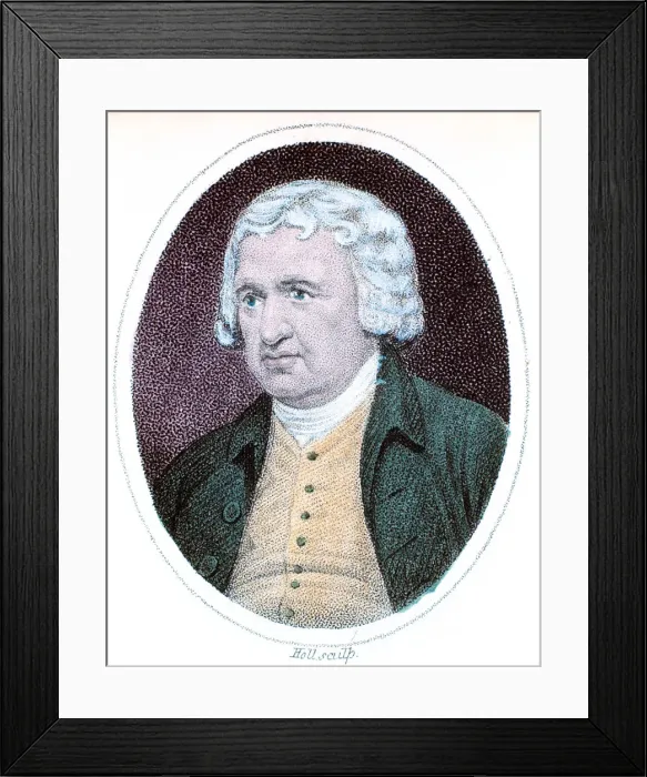 Framed Print : Erasmus Darwin, English physician and naturalist, 18th century. Artist: Holl Framed Print : Erasmus Darwin, English physician and naturalist, 18th century. Artist: Holl