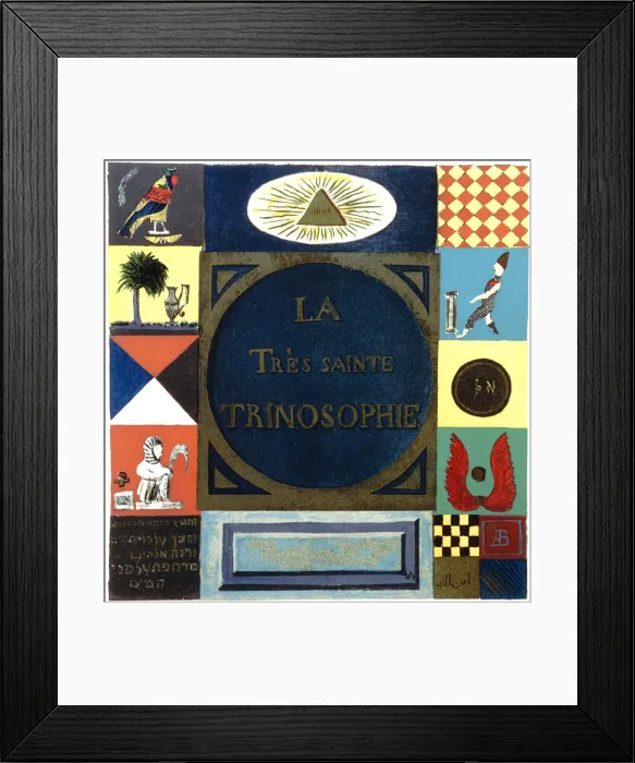 Framed Print : Title page of La Tres Sainte Trinosophie, 18th century Framed Print : Title page of La Tres Sainte Trinosophie, 18th century