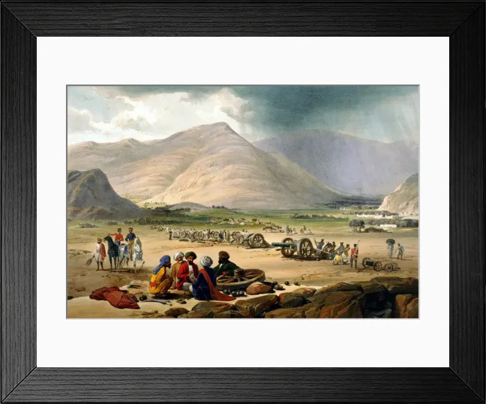 Framed Print : First Anglo-Afghan War, 1838-1842. Artist: James Atkinson Framed Print : First Anglo-Afghan War, 1838-1842. Artist: James Atkinson