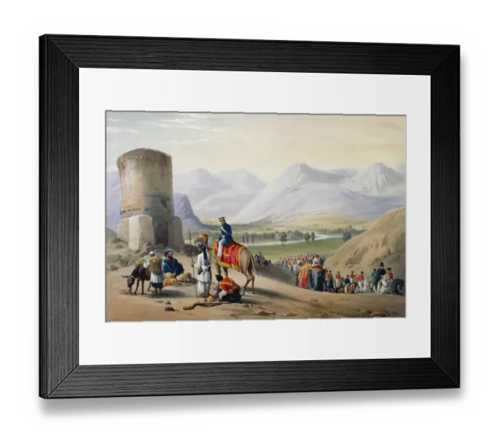 Framed Print : First Anglo-Afghan War 1838-1842. Artist: James Atkinson Framed Print : First Anglo-Afghan War 1838-1842. Artist: James Atkinson