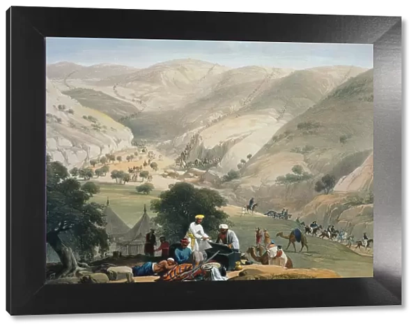 Encampment of the 1st Bengal European Regiment, First Anglo-Afghan War 1838-1842. Artist: James Atkinson