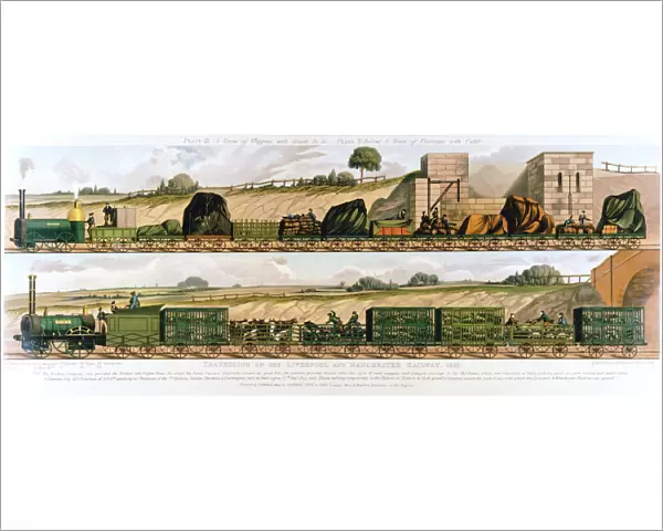 Travelling on the Liverpool and Manchester Railway, 1831