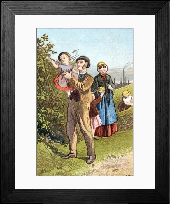 Framed Print : The Country Walk, c1880 Framed Print : The Country Walk, c1880