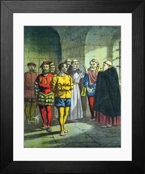 Framed Print : George Wishart, 16th century Scottish Protestant reformer, c1860 Framed Print : George Wishart, 16th century Scottish Protestant reformer, c1860