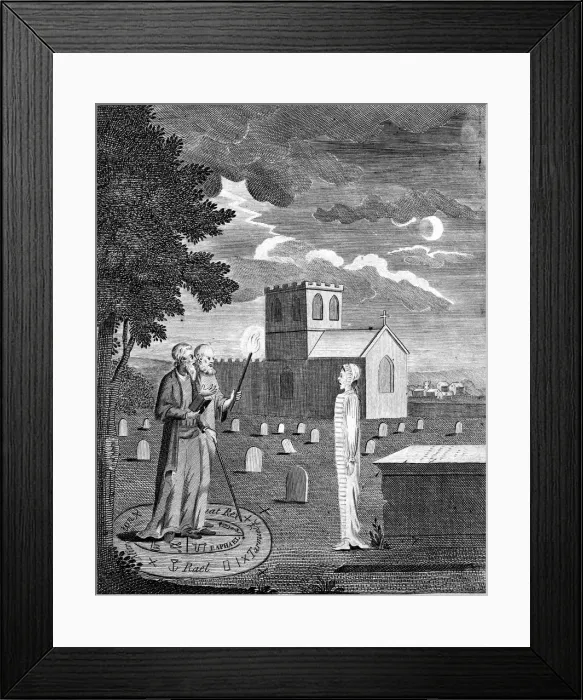Framed Print : Edward Kelley, English astrologer and alchemist, c1790 Framed Print : Edward Kelley, English astrologer and alchemist, c1790