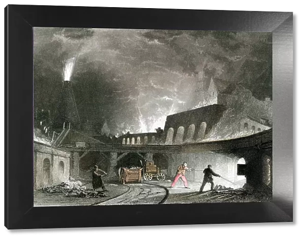 Bank of furnaces, Lymington Iron Works, Tyneside, England, 1835